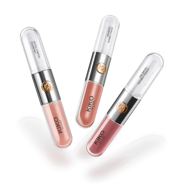 Kit de lábios composto por 3 batons líquidos em duas etapas