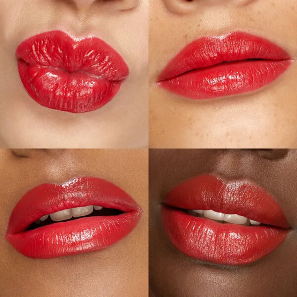Batom com brilho com acabamento molhado Bright Red - Image 3