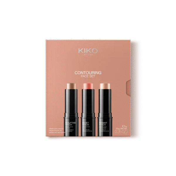 Kit de maquilhagem para o rosto com 3 sticks: blush, iluminador e contorno do rosto - Image 2